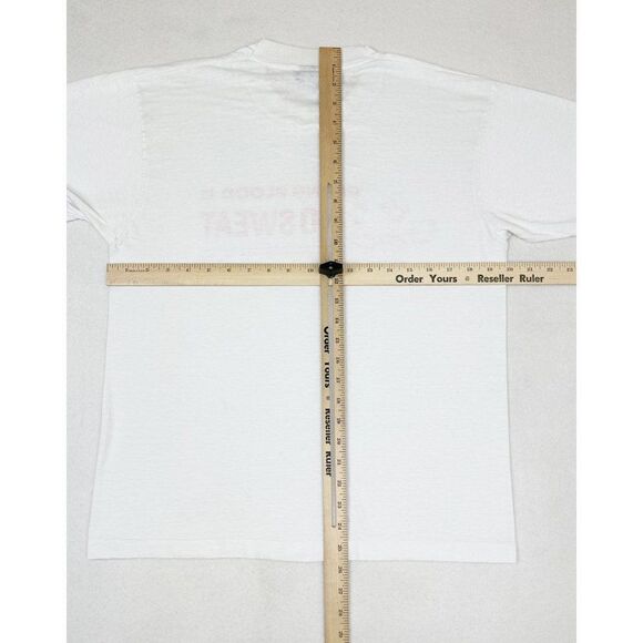 Vintage Kentucky Give Blood Center T-Shirt Large White Fun Run Single Stitch - Picture 9 of 11